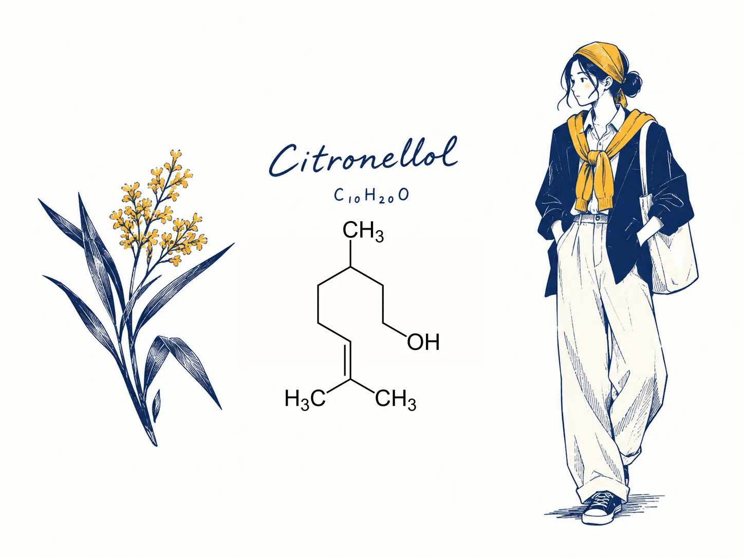 سیترونلول در عطرسازی و دو انانتیومر آن