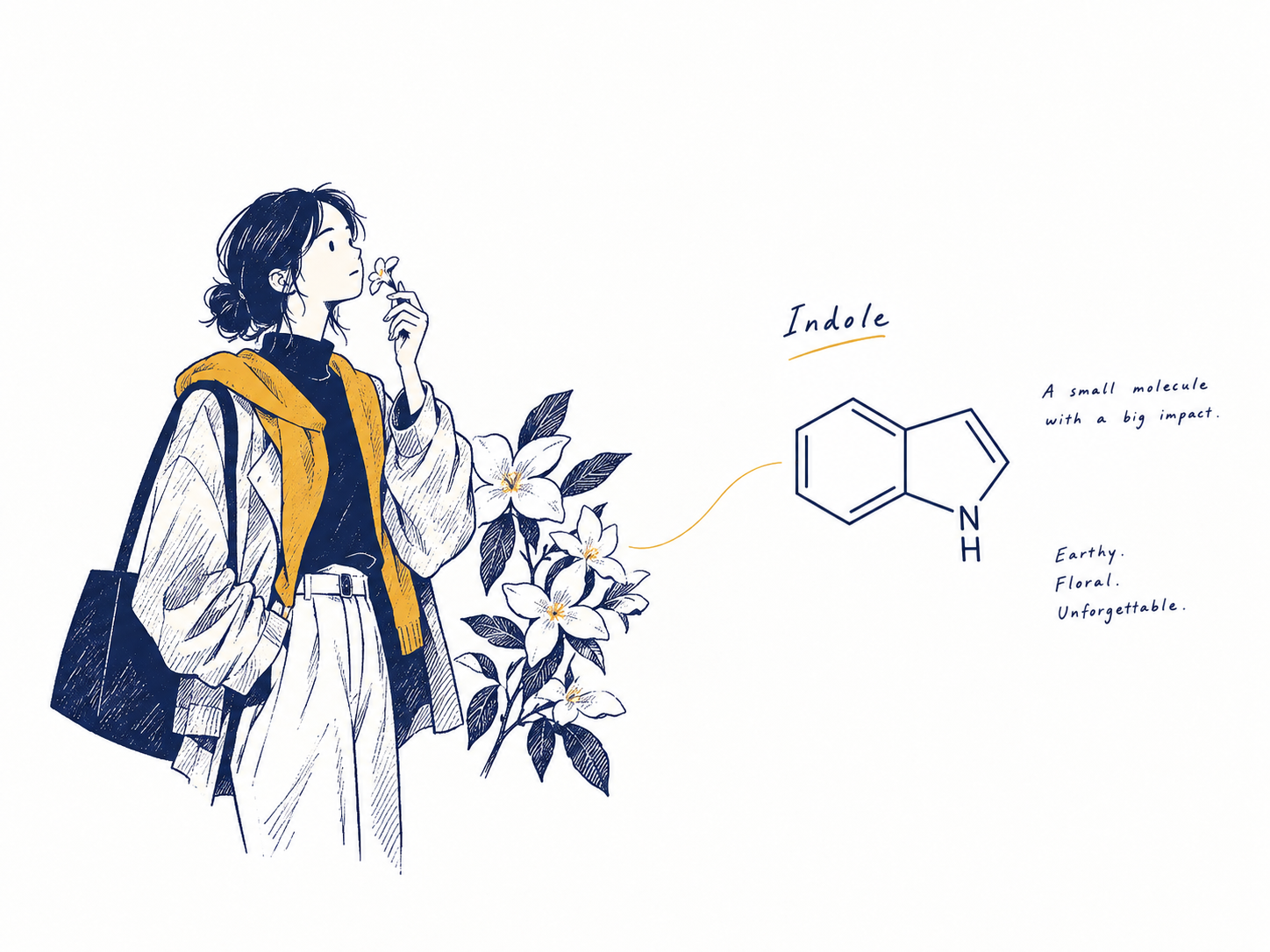 نقش ایندول (Indole) در عطرسازی