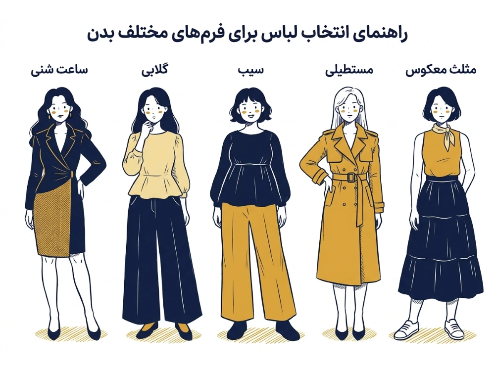 چطور متناسب با فرم بدن لباس بپوشیم